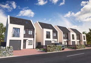 An artist’s impression of how the front of the new Beadnell properties will look.