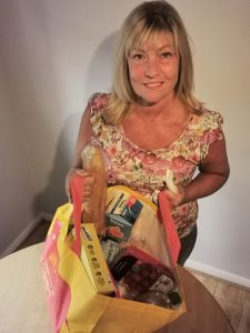 Jacquie at work, drumming up support for those in most need.